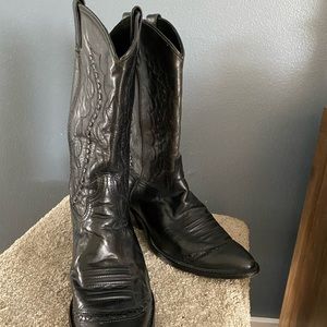 Black Leather Abiliene women’s cowboy boots